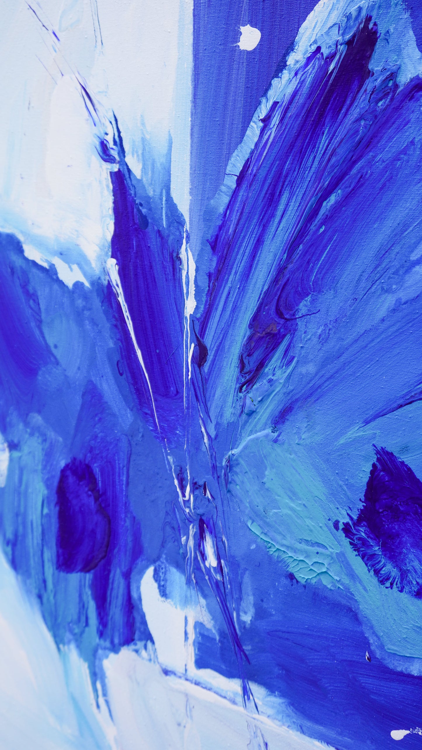 Hans Rauh - Ultra Marin übers weite Meer gekommen - 90x100cm