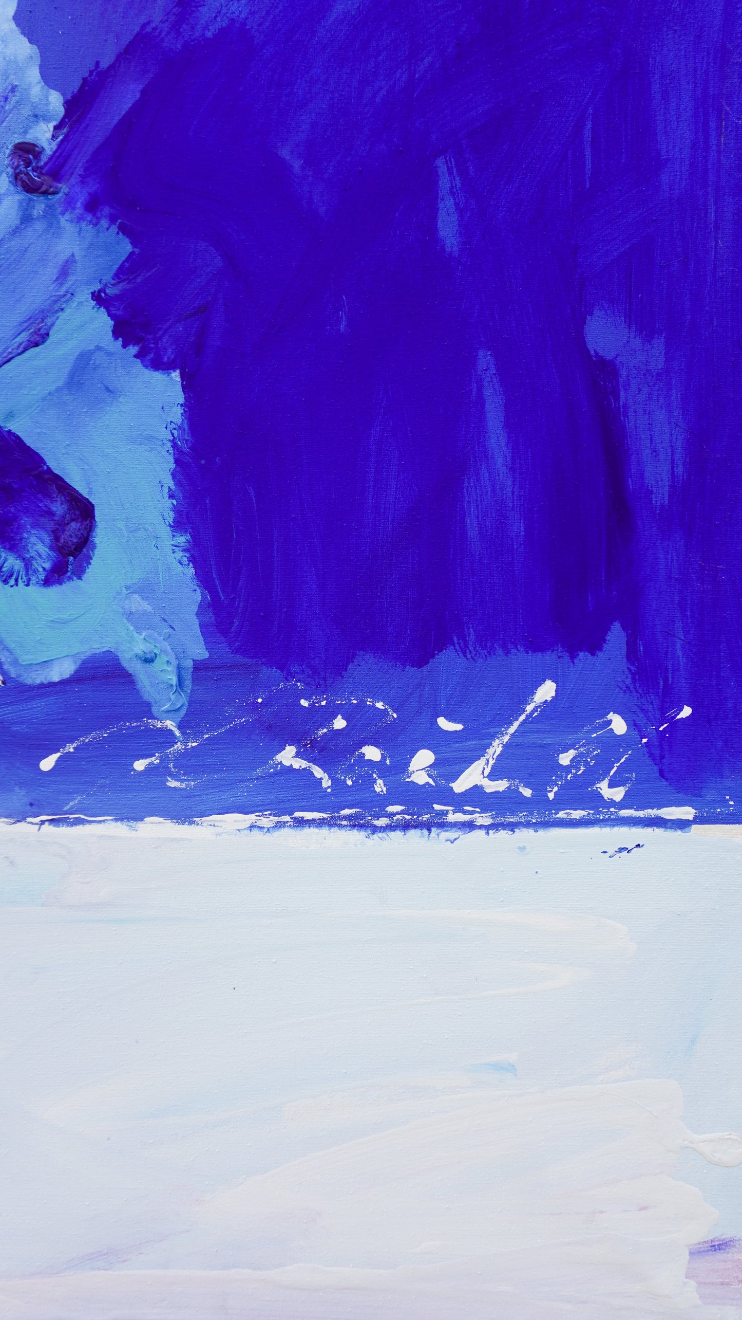 Hans Rauh - Ultra Marin übers weite Meer gekommen - 90x100cm
