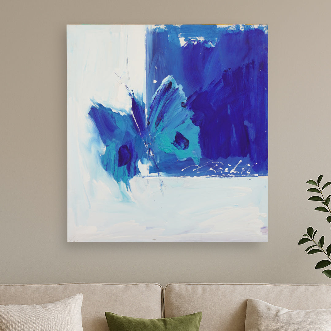 Hans Rauh - Ultra Marin übers weite Meer gekommen - 90x100cm